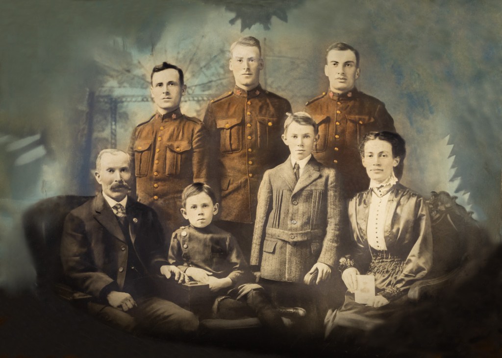 Restored Old Family Photo